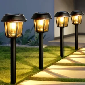 Competitive Price Solar Light for Garden Outdoor Led Solar Lawn Light Durable Warm White Pathway Solar Decorative Garden Light