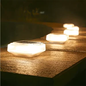 Concrete Floor Solar Underground Lights Lawn LED Buried Lamp Decorative Square Pavement Landscape Lighting