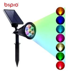Courtyard Decoration Lamp Spot Spike Waterproof RGB Decorative Outdoor LED Lawn Solar Garden Light