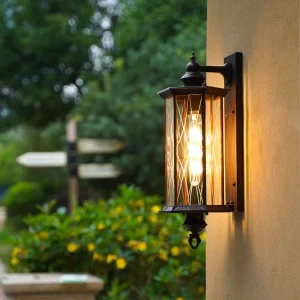 Creative Outdoor Waterproof Aluminum LED Wall Lamp European Style for Courtyard Garden Villa Balcony Corridor Aisle Front Door