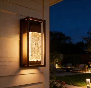 Crystal Bubble LED Outdoor Wall Light IP65 Waterproof 5CCT Tunable Triac Dimmable Aluminum Glass ETL Listed Wall Sconce