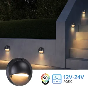 Custom 2.5w Waterproof Led 12v Garden Wall Deck Light Outdoor Landscape Fence Lamp Modern Design