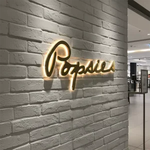 Custom Business Storefront Shop Sign Store Logo Design Indoor Led Sign 3D Led Letter Channel Wall Logo Outdoor Sign Letter