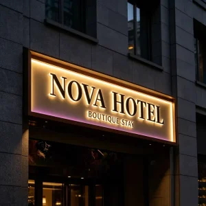 Custom LED Channel Letters Sign Front Lit Logo Letters Illuminated Sign Lighted Sign for Business Storefront Restaurant Exterior