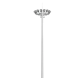 Customized High Mast Light Pole 20M 25M 30M Lamp Pole for Outdoor Lighting