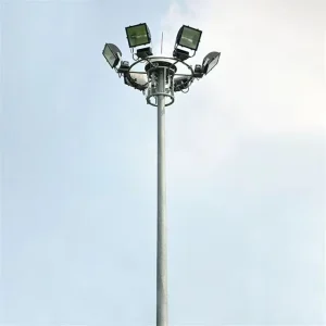 Customized High Quality Steel Outside High Mast Pole with Ladder