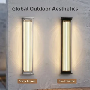 Customized IP65 Waterproof Stainless Steel Outdoor Long-Strip Wall Light for Villa Courtyard and Commercial Lighting, OEM Villa Use