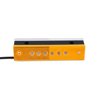 DC 12V 24V Wired Tunnel Guide Sign Plastic Rectangle LED Flashing Delineator with Cat Eyes Waterproof IP68 Road Signs Light