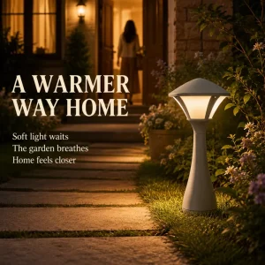 DC24V Pagoda Shape Lawn Light 12W Outdoor Bollard Garden Lamp Landscape Pillar Lamp Park Path Lighting L828-415B