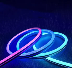 DMX Controlled Neon Lights with Remote RGB Office Building Light Structure Waterproof Strip 12volt