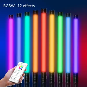 DMX RGB Colored Video LED Tube Photographic Light Stick 360 Colors Lighting with Rechargeable Battery