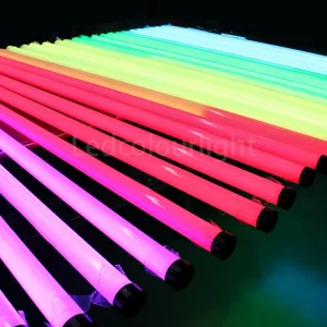 DMX RGBW LED Tube Light 2M Length Programmable Pixel Controlled Matrix DMX RGB Tube