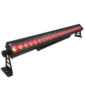 DMX512-Controlled RGBWA 5-in-1 24-Piece IP65 Waterproof Outdoor Architectural LED Wall Washer Stage Lighting