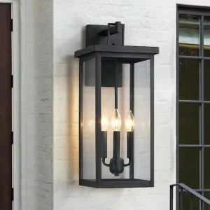 Decorative Iron Waterproof IP65 Outdoor Wall-Mounted LED Sconce for Garden