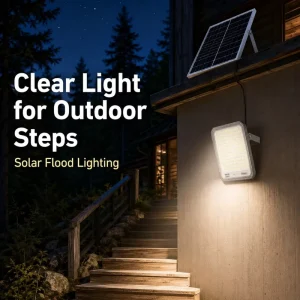 Die Cast Aluminum Solar LED Flood Light IP66 Ra80 Waterproof with High Brightness SMD5054 LEDs 600LM for Garden Road Park