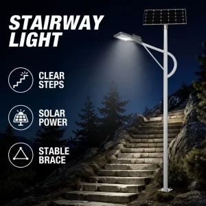Durable Aluminum Body Solar LED Street Light Outdoor Road Lamp IP65 with Remote Control Light Sensor