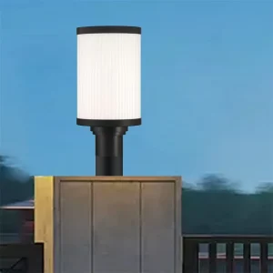 Durable Black Finished Aluminum Waterproof LED Exterior Pillar Light for Residential Building Hallway Post Light