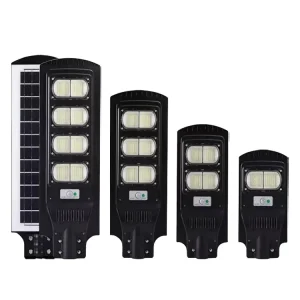 Energy-saving LED Solar Street Lights 50W-300W IP65 Waterproof with Radar Induction Control for Garden Lighting Use
