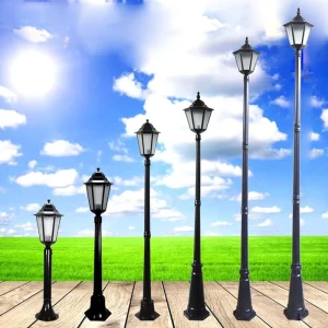 European Style Led Residential Villa Garden Lawn Street Light Pole Outdoor Waterproof Rural Landscape Light
