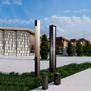 European Vintage High Pole Street Lamp Waterproof IP65 LED Garden Yard Light for Lawn Courtyard Outdoor Street Villa House Decor