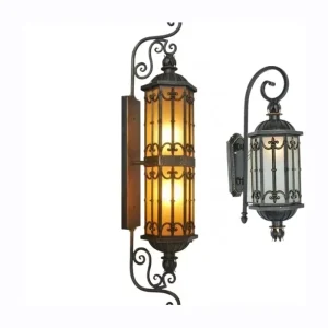 European-style Outdoor Lighting Wall Mounting Die Cast Aluminum Material Antique Retro Waterproof Garden Courtyard Lamp