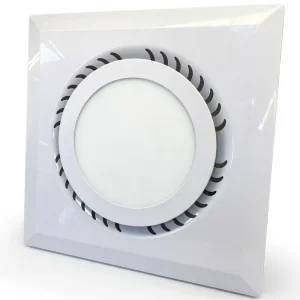 Exhaust Ceiling Fan with Light for Bathroom Outdoor and Hospital Use HVAC Compatible