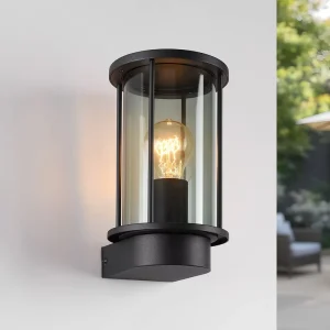 Exterior Wall Lamp Lights Aluminum Cast Outdoor Garden Exterior Wall Lanterns Lighting Modern Black Wall Lamps