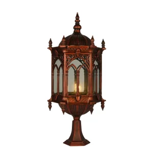 Extra-large Size European Tradition Rainproof Post Light or Gate Pillar Lamp