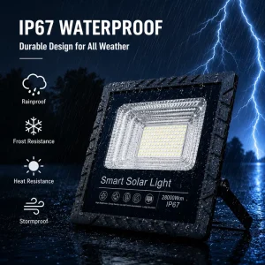 Factory Bulk Custom Solar LED Flood Light Waterproof Rechargeable Emergency Lamp for Outdoor Road Commercial Supply