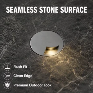 Factory Custom MA80 12W LED Inground Light 304 Stainless Steel IP68 Waterproof Outdoor Underground One Way Beam Uplight