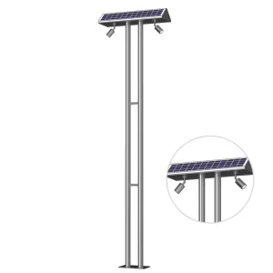 Factory Customized Outdoor Solar LED Aluminum Street Lights Modern Style Courtyard Streets Villas