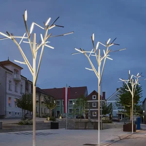 Factory DC24V Outdoor LED Garden Lights Stainless Steel Decorative Tree Light Street Landscaping IP65 Road Use