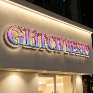 Factory Direct LED 3d Stainless Steel Punching Holes Front Illumination Letter Sign Outdoor Business Signage for Companies