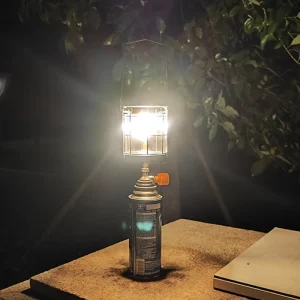 Factory Direct Portable Stainless Steel Petroleum Butane Gas Camping Lamp, Tactical, Lightweight