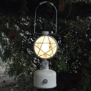 Factory Direct Retro Camping Lantern LED Rechargeable Dimming IP44 Waterproof USB-C Charging Outdoor Portable ABS