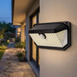 Factory Direct Sale High Efficiency Solar Panel 270 Degree Illumination Solar Exterior Light Backyard Security Lighting