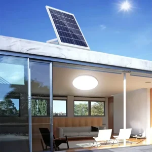 Factory Direct Solar LED Ceiling Light 40W 60W 100W 200W 300W Round for Indoor Outdoor Garden
