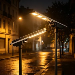Factory Direct Solar Public Lighting 80W Integrated Solar Street Light IP66 Off Grid Public Road Lighting