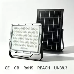 Factory Direct Super Bright LED Outdoor Lighting Ultra-Thin Solar Flood Light Daylight Aluminum Remote Control Waterproof