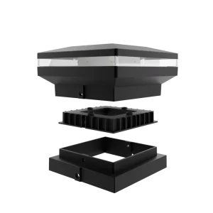 Factory High Quality Anti UV IP64 LED Solar Garden Light Waterproof Outdoor Post Lights for Deck Fence