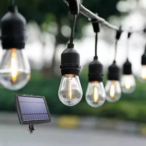Factory Outdoor IP65 Garden Solar LED String Lights with Shower Rain Effect