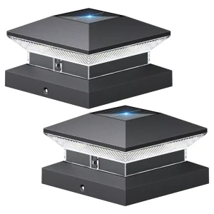 Factory Outdoor Waterproof Solar Garden Lights LED Solar Post Deck Fence Lights for 4×4′ 5×5′ 6×6′