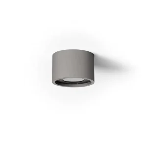 Factory Outlet Modern Small Outdoor Grey Concrete Finish Ceiling Lighting Fixture