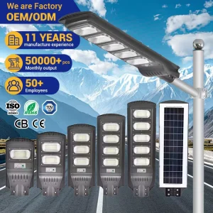 Factory Price Economical High Lumen Plastic Integrated 30w 60w 90w 120w All in One LED Solar Street Light