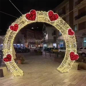 Factory Price Outdoor Christmas Arch Tunnel LED Holiday Decoration Lights IP65 Rated for Wedding & Landscape Use