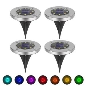 Factory Price Solar Garden Lights Outdoor Waterproof Driveway Lawn Road Ground Waterproof Solar Garden Pathway Light