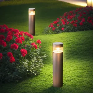 Factory Supply Outdoor Modern Aluminum LED Bollard Light IP65 3000K for Garden Park Villa Courtyard Hotel