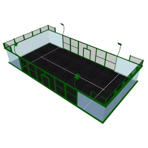 Factory Supply Padel Court with Complete Accessories Fence Lights Net Artificial Turf Included Padel Court