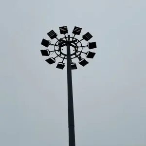 Flood Lighting High Dip Galvanized High Pole Mast Automatic Lifting Street Light LED50W 100W 200W 300W 400W IP68 80 170