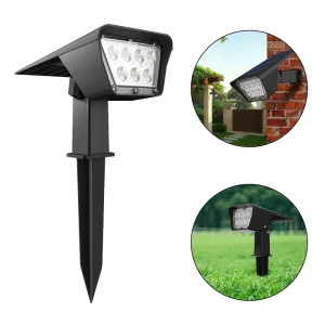 Foco Luz Exterior Rustico Garden LED Solar Light Outdoor Black 3.7V 80 ABS Wireless Control High Brightness Landscape Light